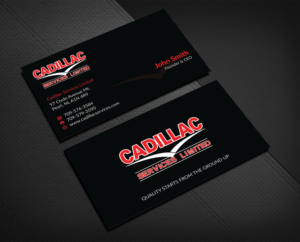 Business Card Design by Musa. A for Cadillac Services Ltd | Design: #22940595
