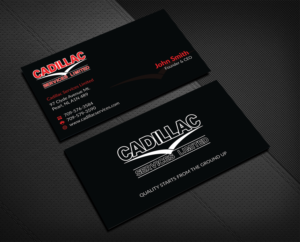 Business Card Design by Musa. A for Cadillac Services Ltd | Design: #22940596