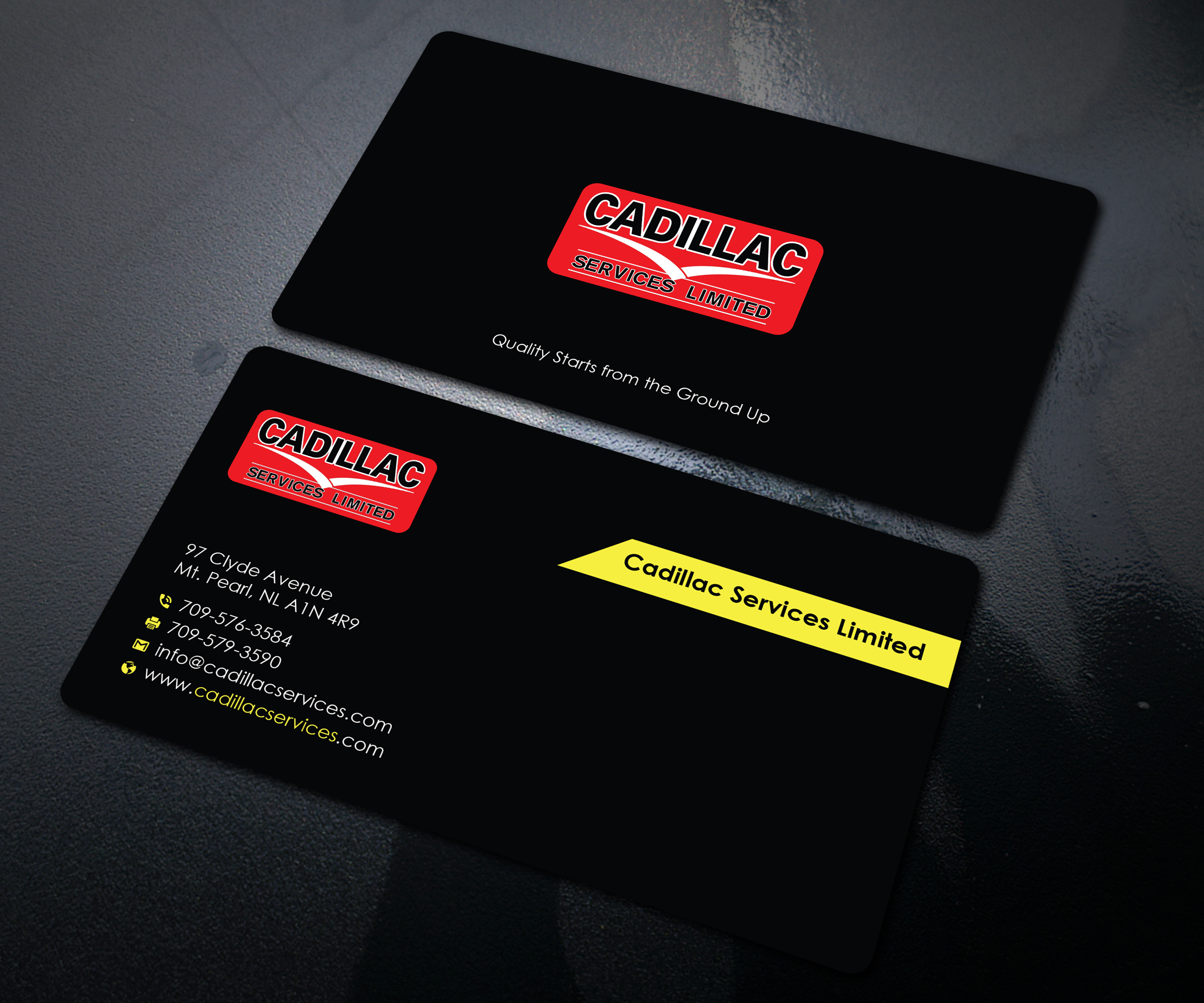 Business Card Design by Uttom 2 for Cadillac Services Ltd | Design #22952335
