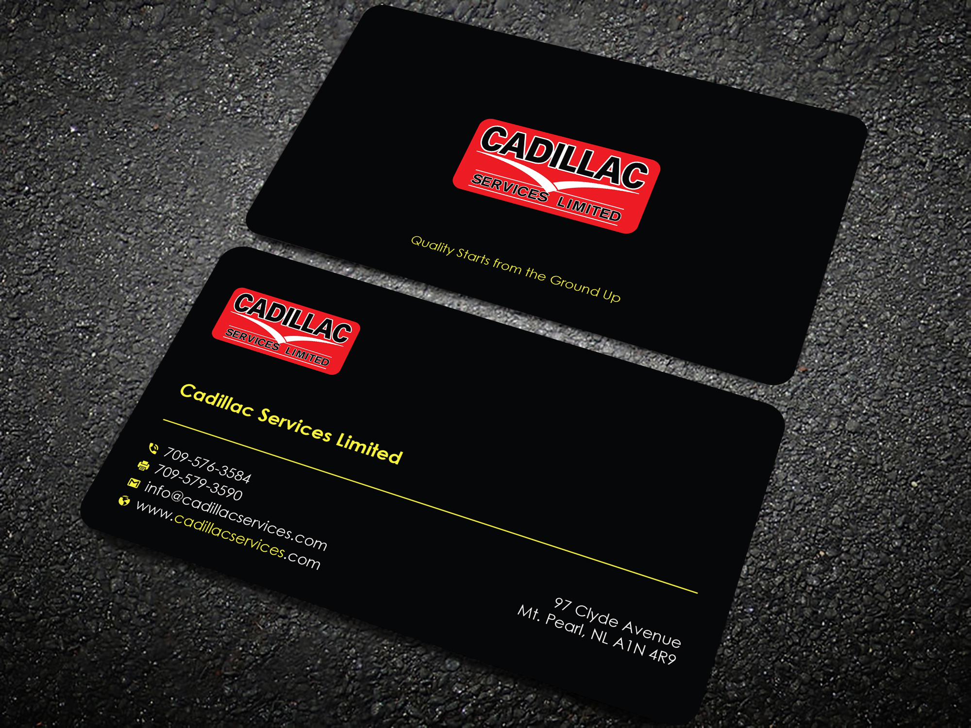 Business Card Design by Uttom 2 for Cadillac Services Ltd | Design #22952349