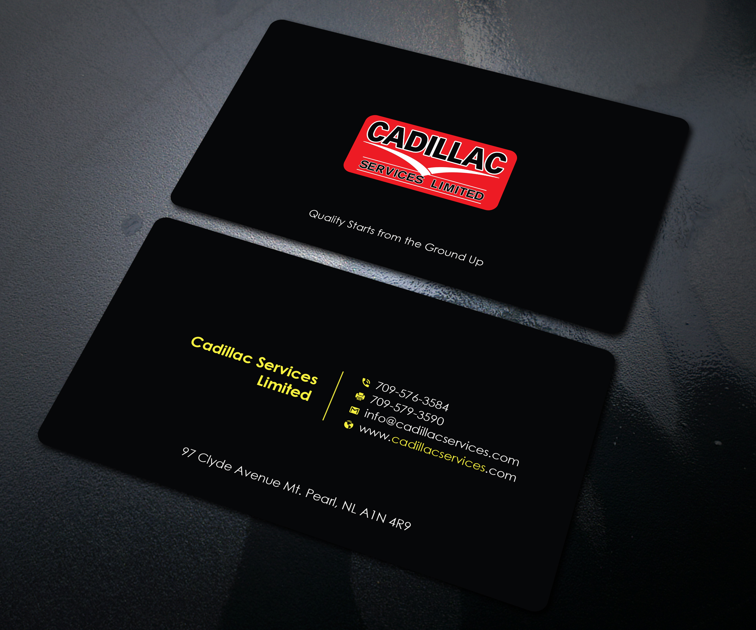 Business Card Design by Uttom 2 for Cadillac Services Ltd | Design #22952350