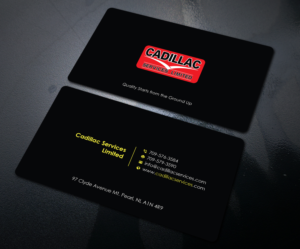 Business Card Design by Uttom 2 for Cadillac Services Ltd | Design: #22952350