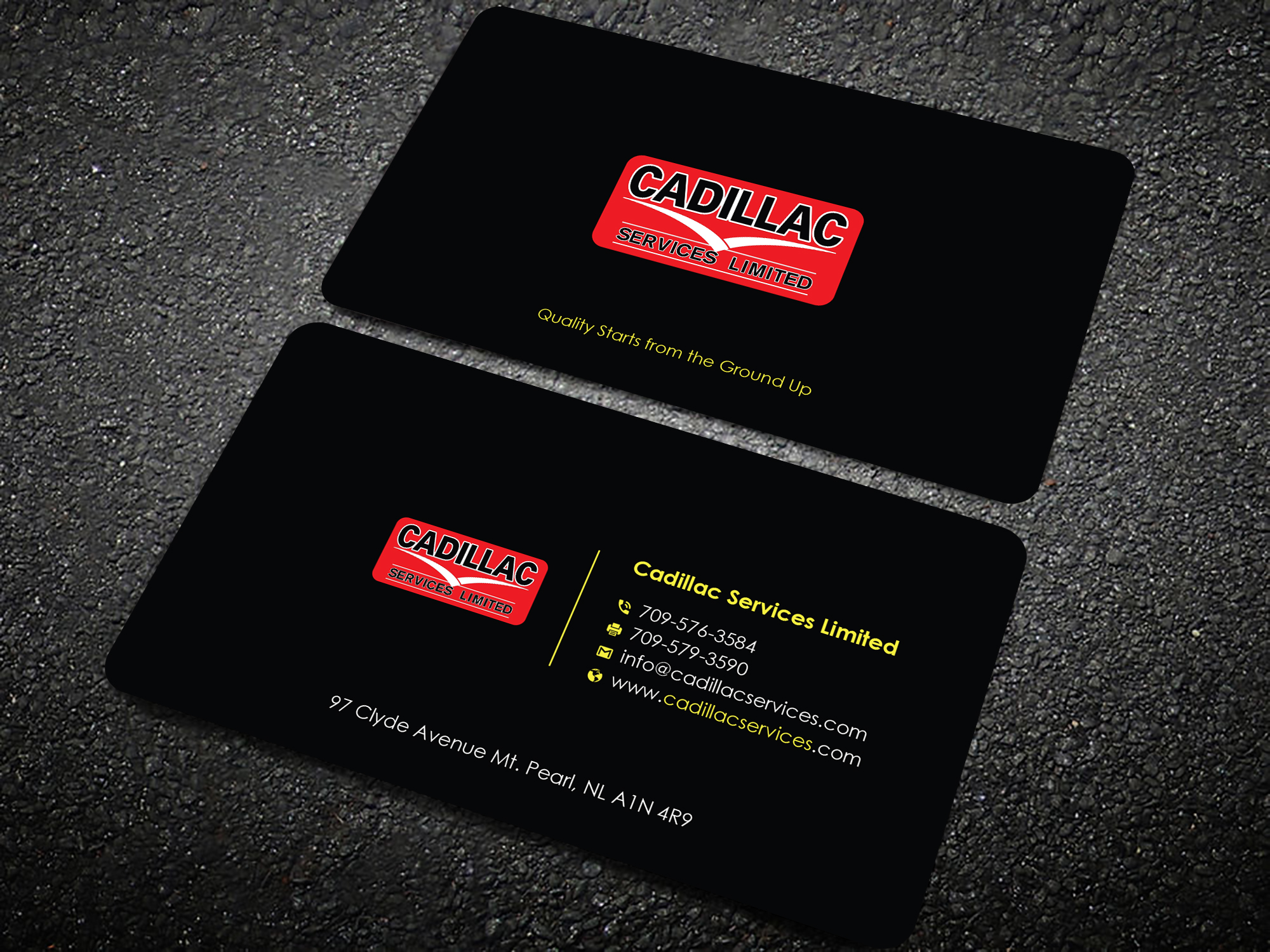 Business Card Design by Uttom 2 for Cadillac Services Ltd | Design #22952351