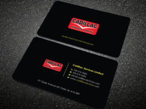 Business Card Design by Uttom 2 for Cadillac Services Ltd | Design: #22952351