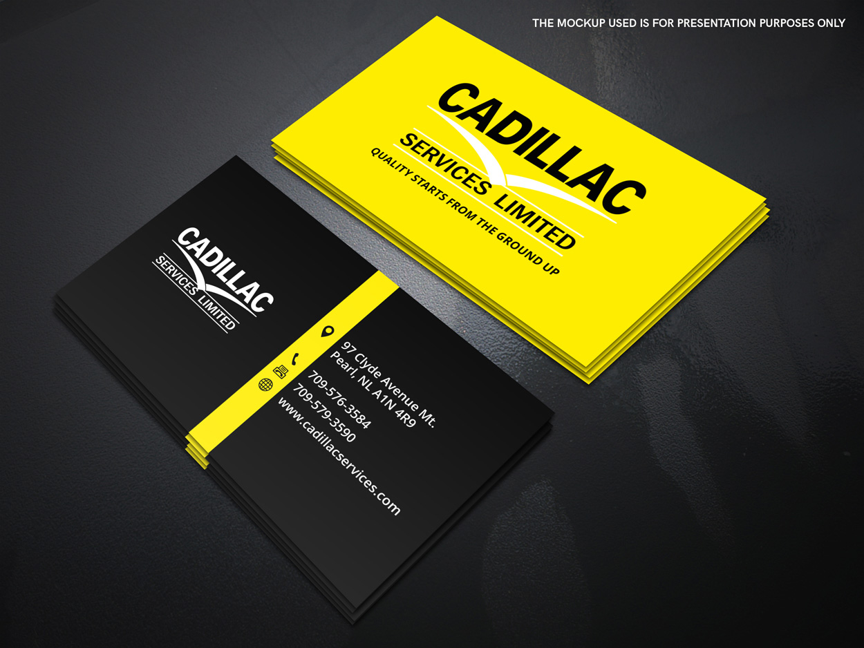 Business Card Design by henok mulugeta8 for Cadillac Services Ltd | Design #22954388