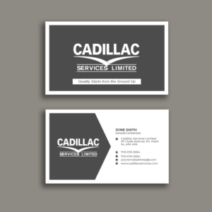 Business Card Design by kamruz_dcrd88 for Cadillac Services Ltd | Design: #22940387
