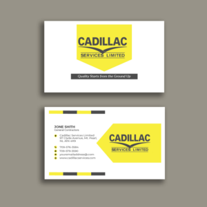 Business Card Design by kamruz_dcrd88 for Cadillac Services Ltd | Design: #22958439