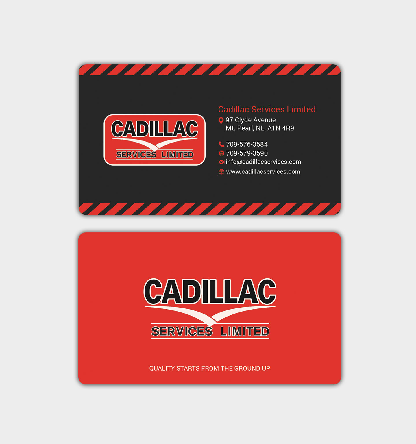 Business Card Design by Bonna 3 for Cadillac Services Ltd | Design #22948407