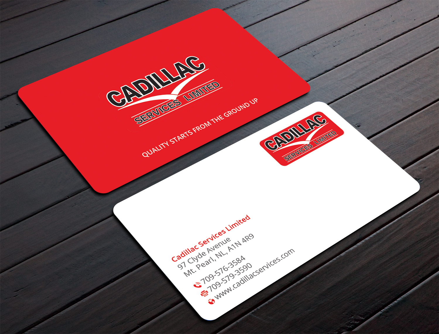 Business Card Design by DesignShout for Cadillac Services Ltd | Design #22967242