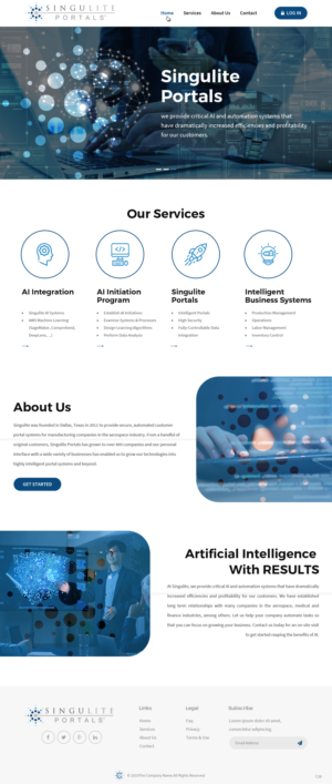 Web Design by pb for Singulite | Design #22945471