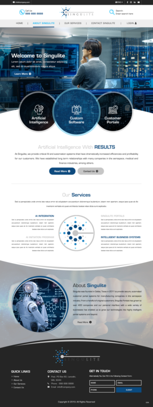 Diseño Web por pb para Singulite | Diseño: #22945473