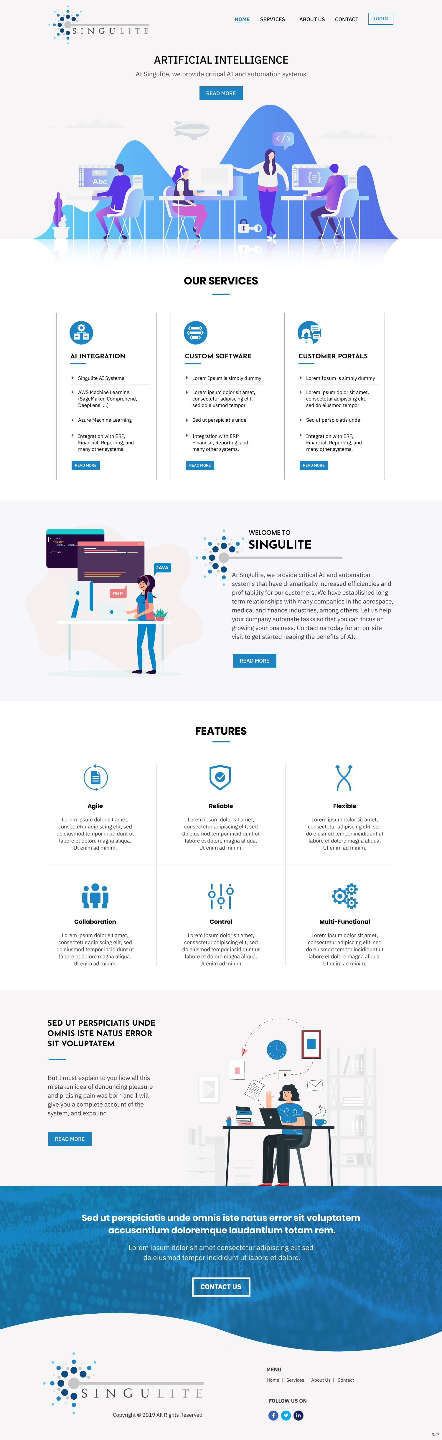 Web Design by pb for Singulite | Design #22947055