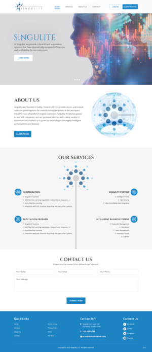 Web Design by pb for Singulite | Design: #22947056
