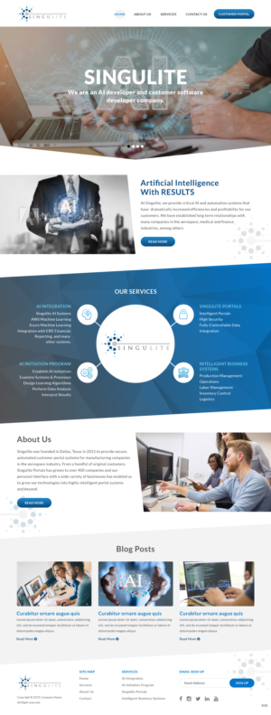 Web Design by pb for Singulite | Design: #22947057