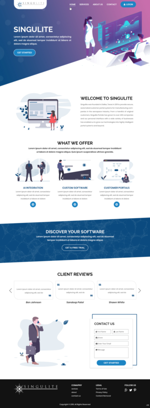 Diseño Web por pb para Singulite | Diseño: #22947058