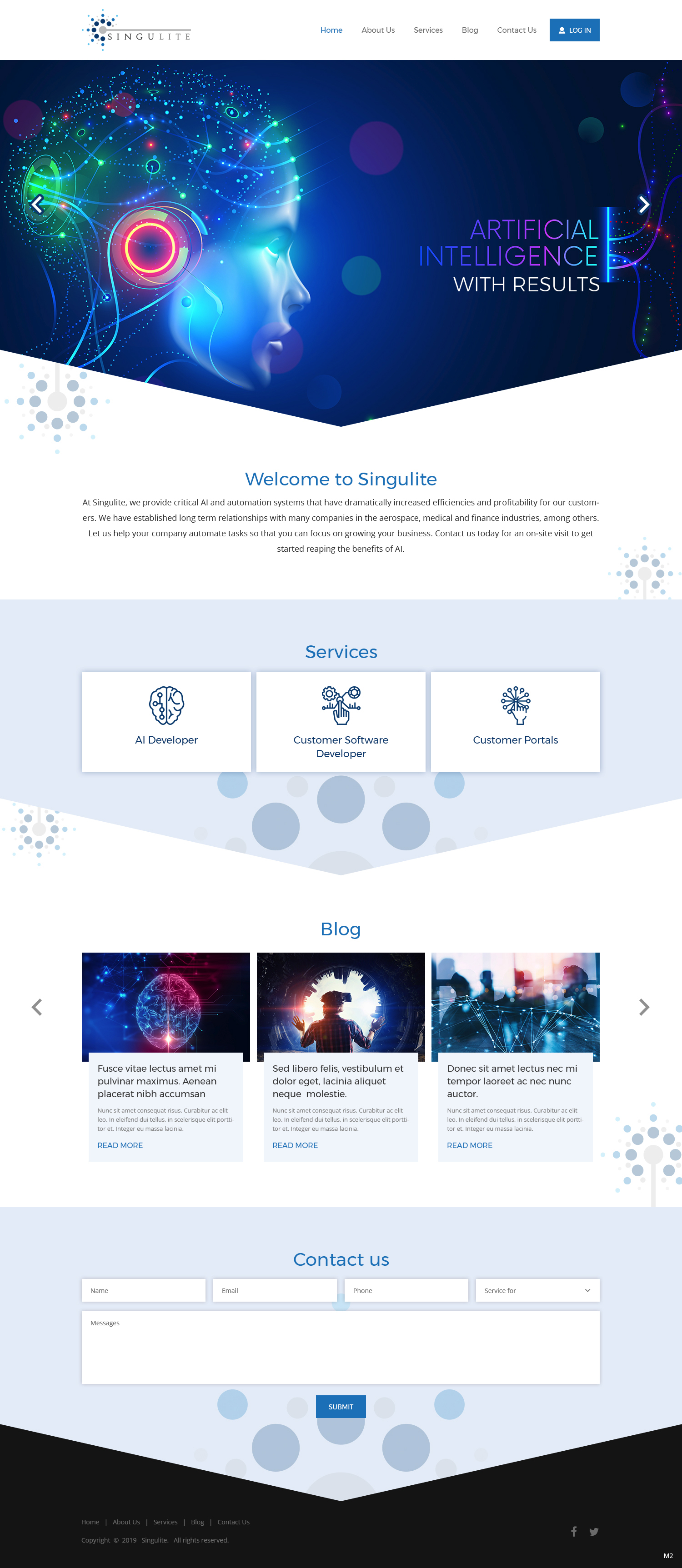 Web Design by pb for Singulite | Design #22953593