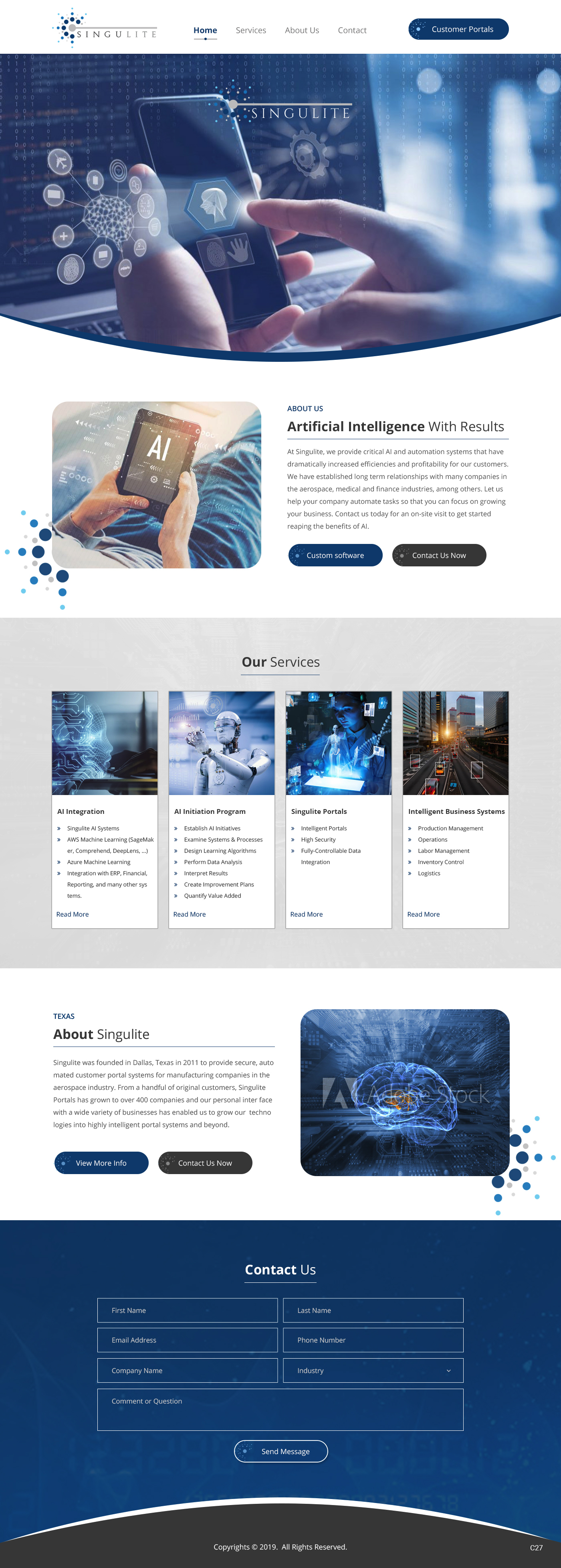 Web Design by pb for Singulite | Design #22953594