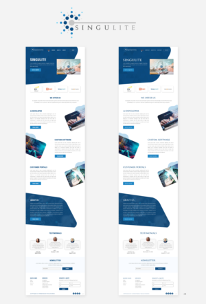 Web Design by pb for Singulite | Design: #22953595