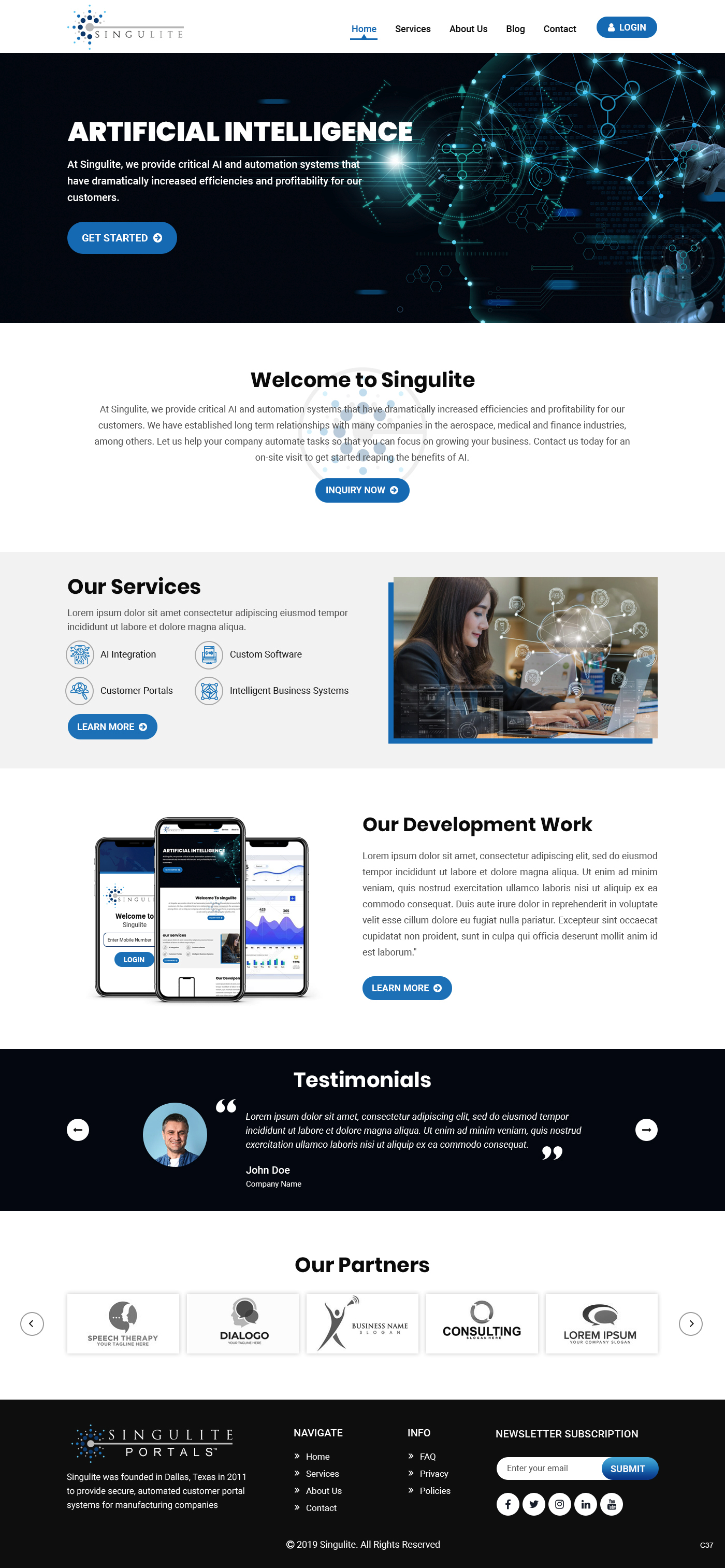 Diseño Web por pb para Singulite | Diseño #22953596