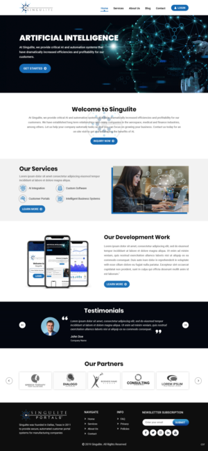 Web Design by pb for Singulite | Design: #22953596