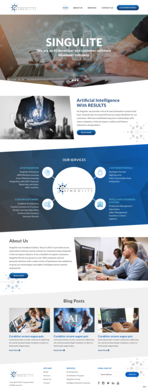 Web Design by pb for Singulite | Design: #22953600