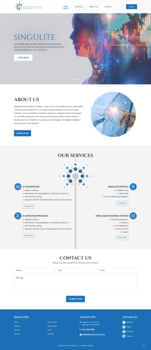 Web Design by pb for Singulite | Design: #22967470