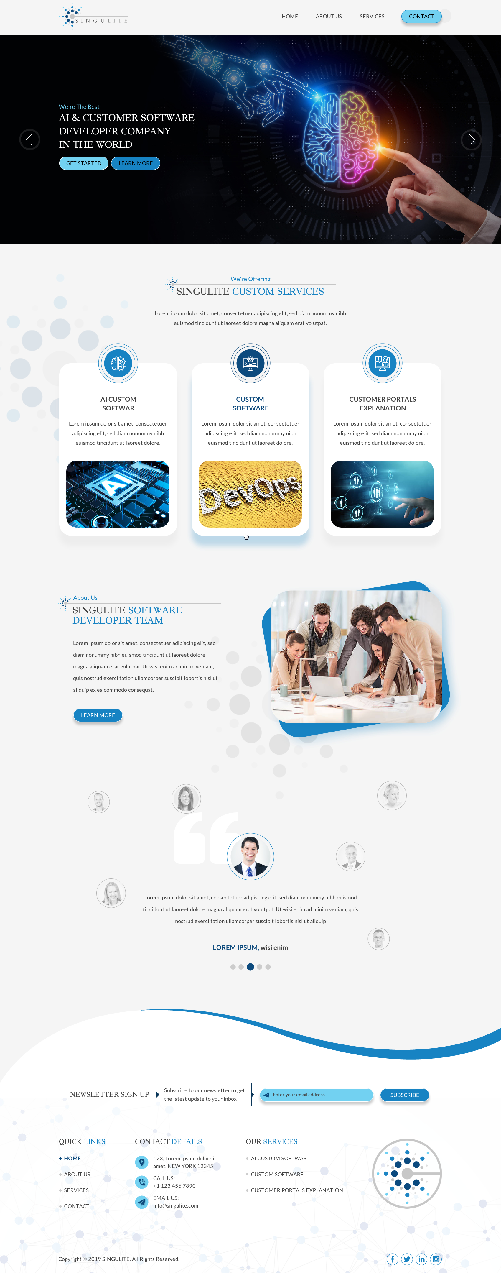 Web Design by Sbss for Singulite | Design #23168188