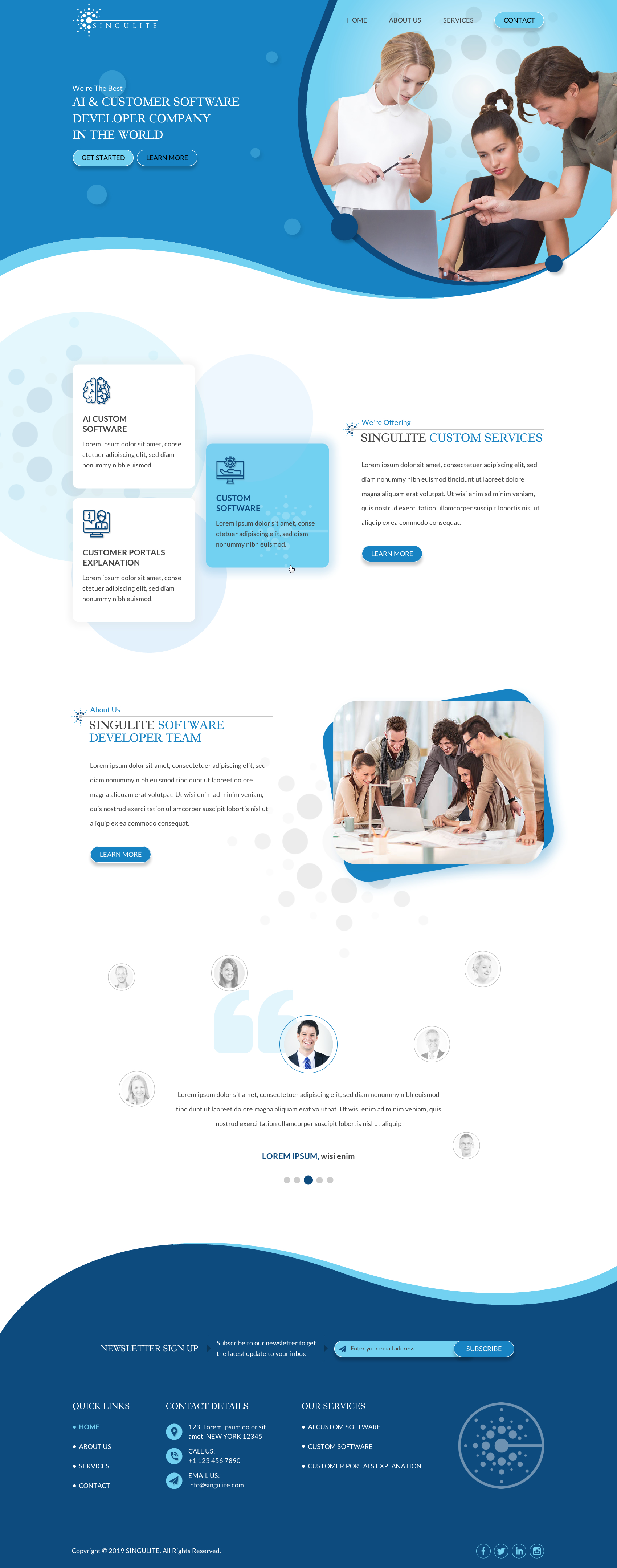 Web Design by Sbss for Singulite | Design: #23168189