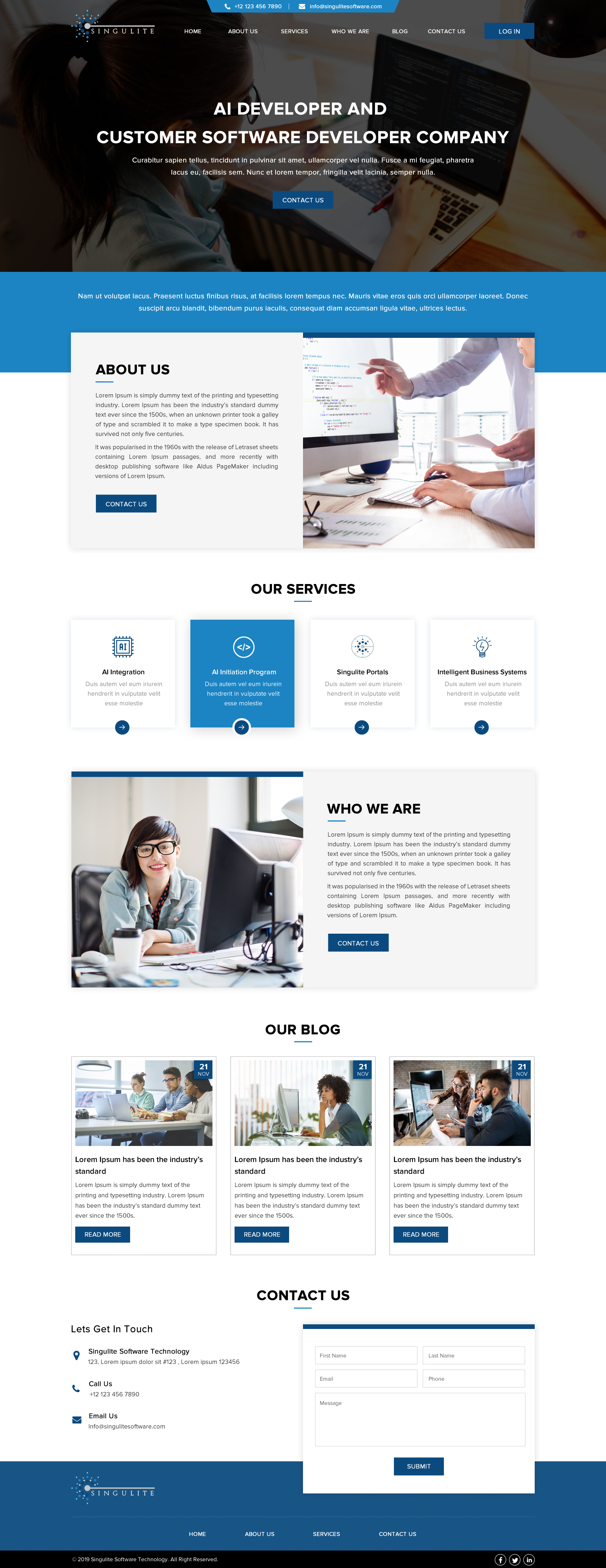 Web Design by Sbss for Singulite | Design #23170372