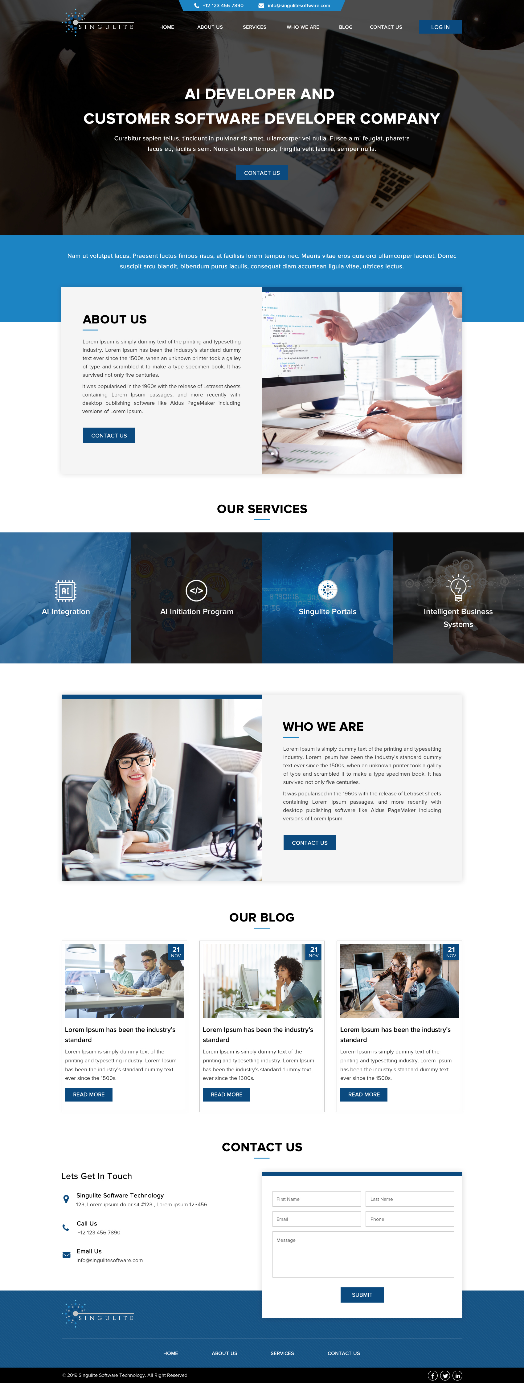 Web Design par Sbss pour Singulite | Design #23170373