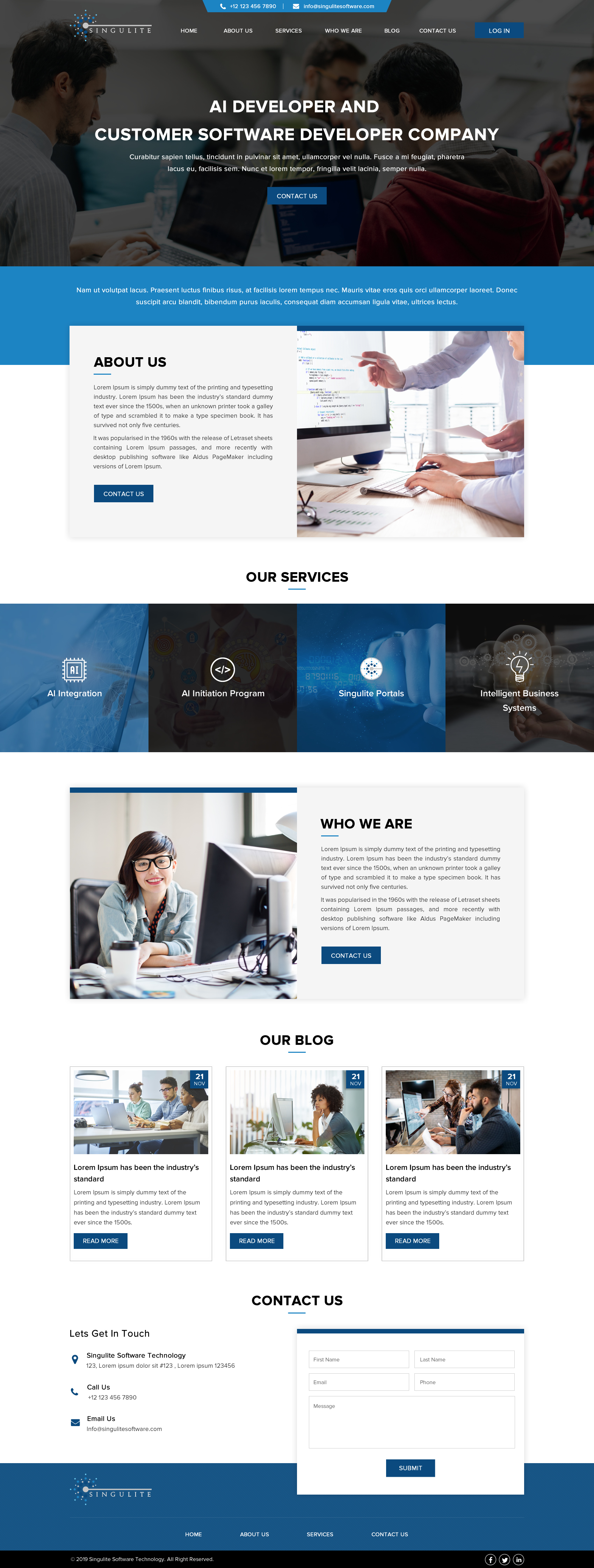 Web Design by Sbss for Singulite | Design #23170374