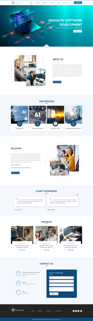 Diseño Web por Sbss para Singulite | Diseño: #23170441