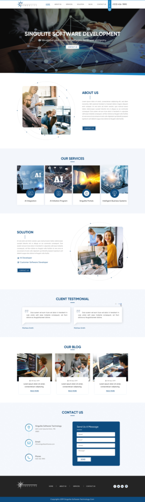 Diseño Web por Sbss para Singulite | Diseño: #23170443