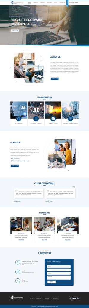 Diseño Web por Sbss para Singulite | Diseño: #23170444