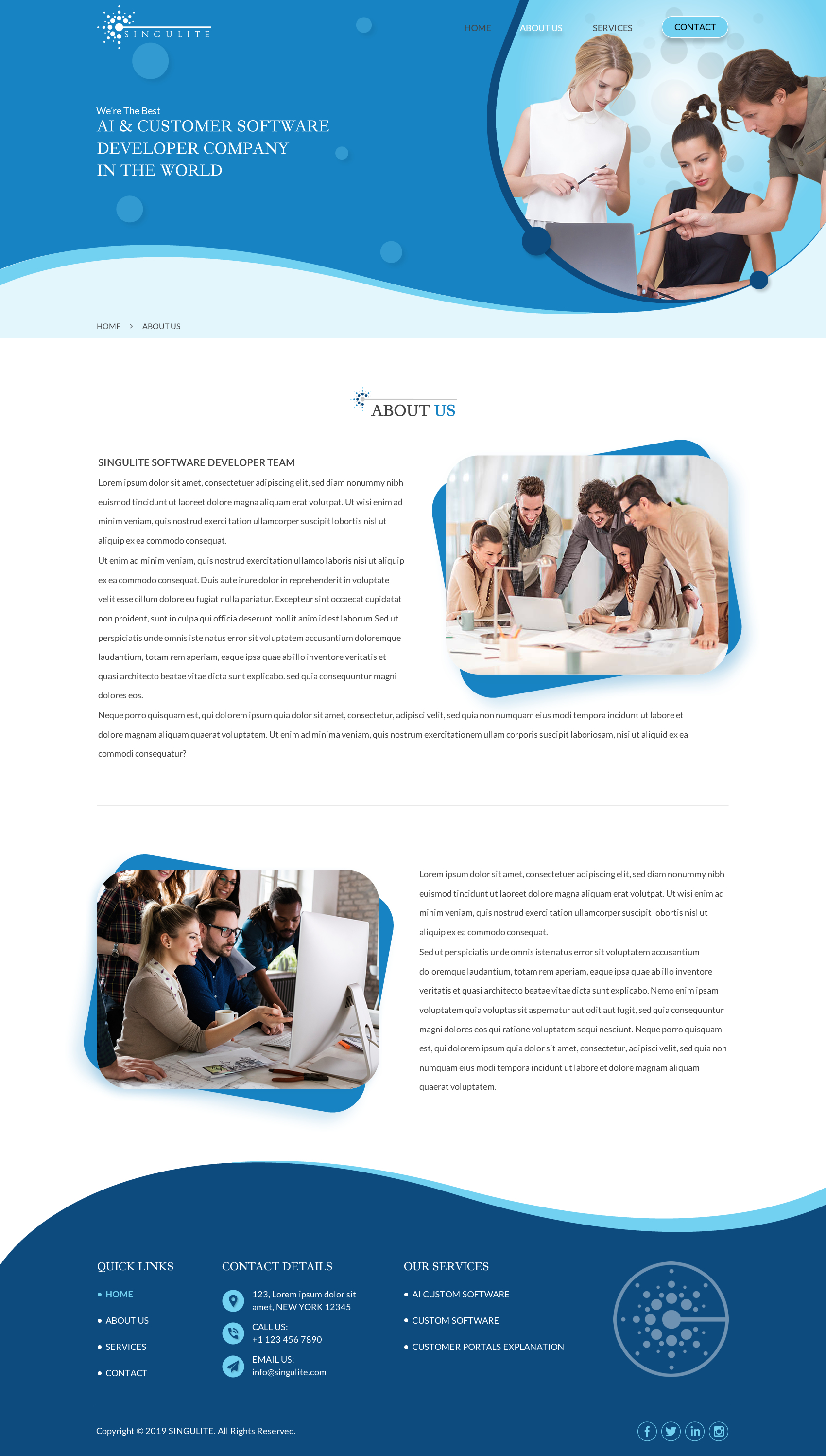 Web Design by Sbss for Singulite | Design #23318282