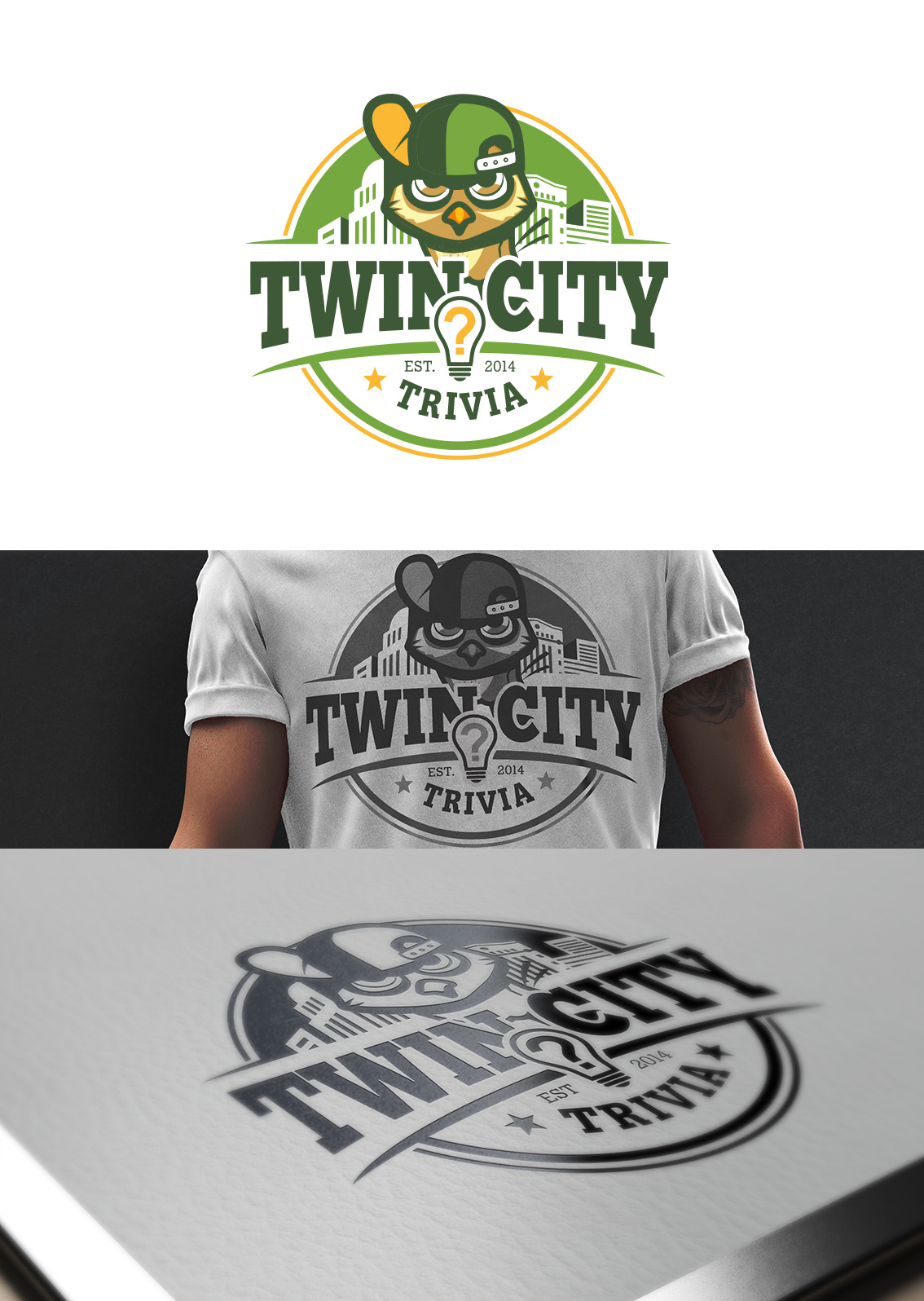 Logo Design by kresh for Twin City Trivia | Design #23016366
