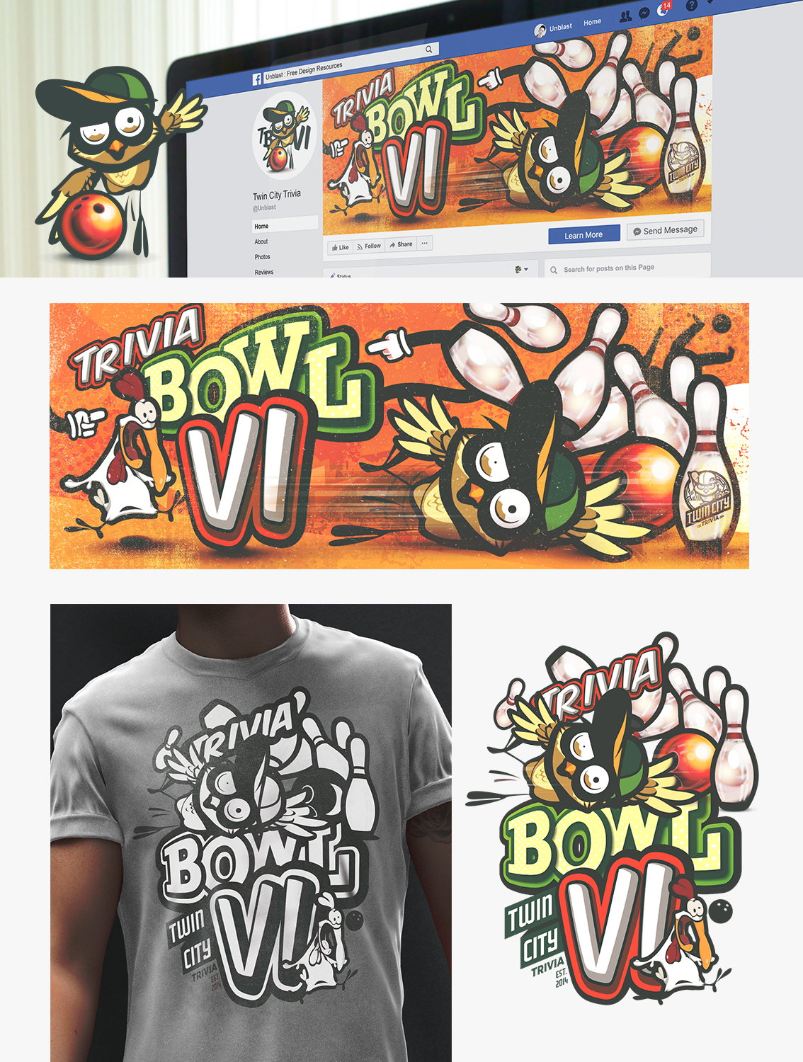 Logo Design by kresh for Twin City Trivia | Design #23844328