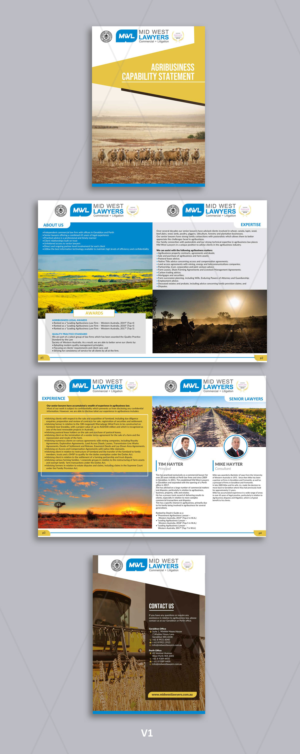 Legal Agribusiness Capability Brochure Design | Diseño de Brochure por DA.