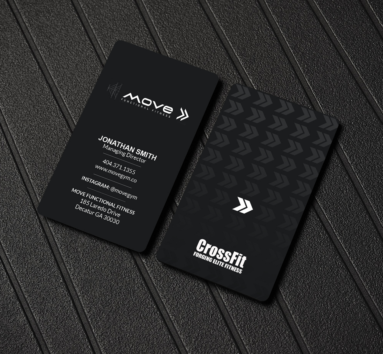 Visitenkarten-Design von Creations Box 2015 für Move Gym | Design #22946629