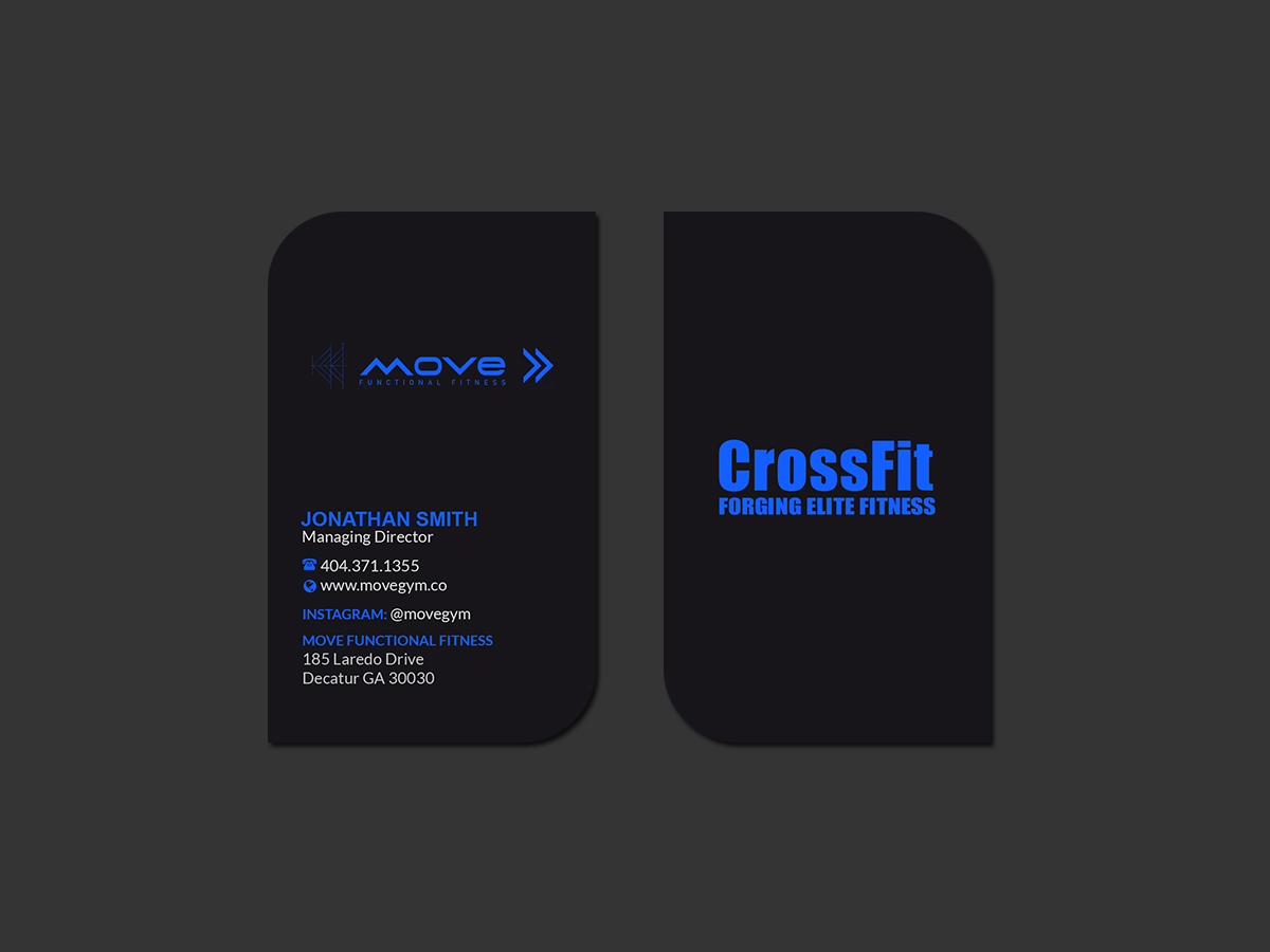 Diseño de Tarjeta de Presentación por Creations Box 2015 para Move Gym | Diseño #22948953