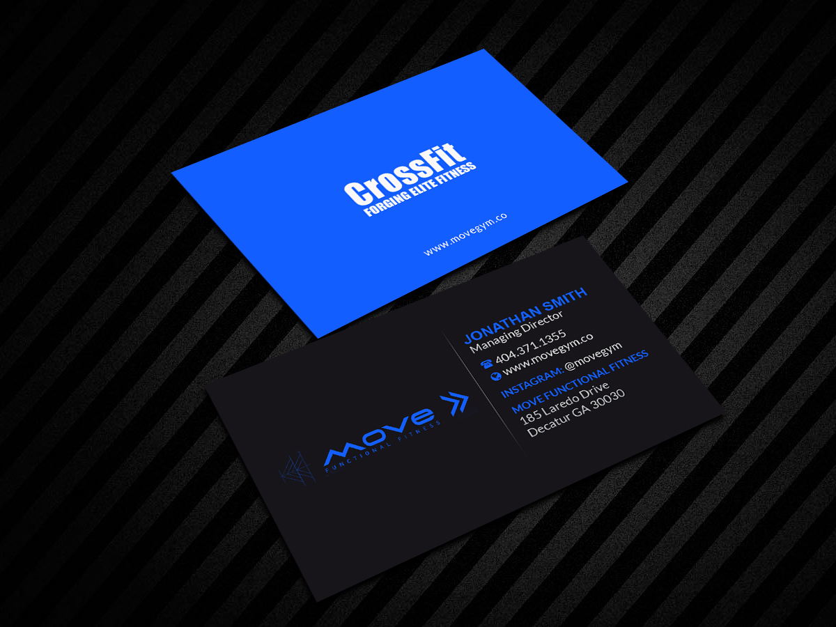 Design de Carte de Visite par Creations Box 2015 pour Move Gym | Design #22948954