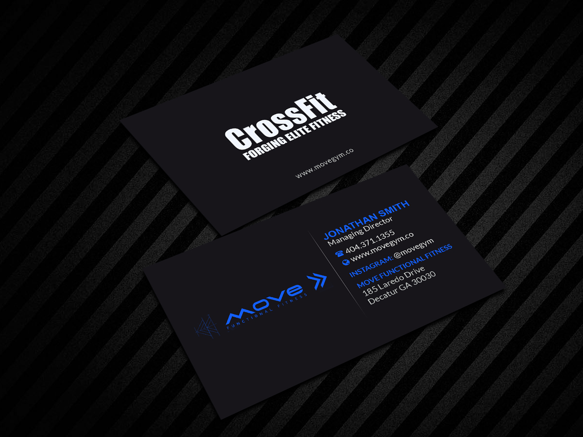 Business Card Design by Creations Box 2015 for Move Gym | Design #22948955