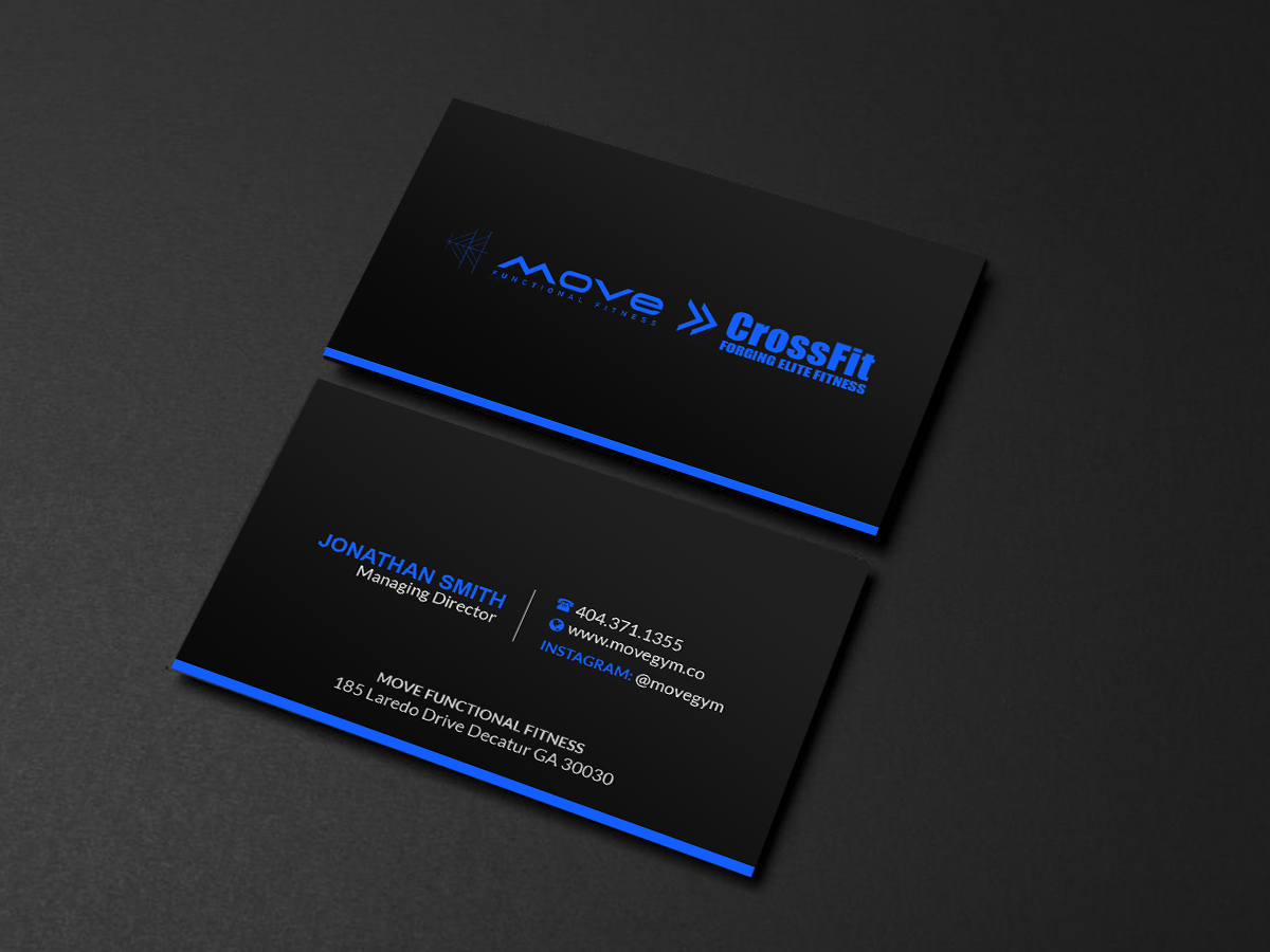 Design de Carte de Visite par Creations Box 2015 pour Move Gym | Design #22948960