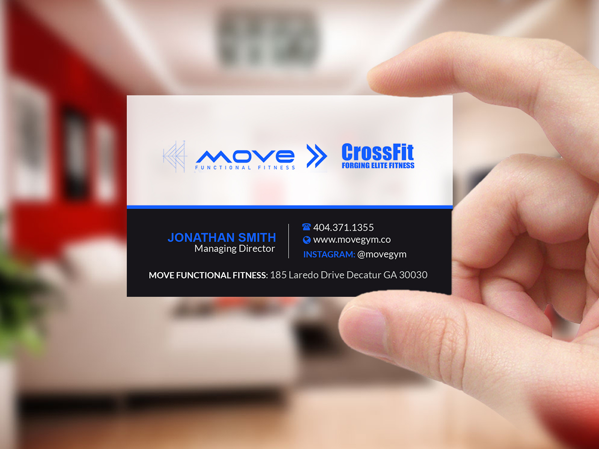 Business Card Design by Creations Box 2015 for Move Gym | Design #22949774