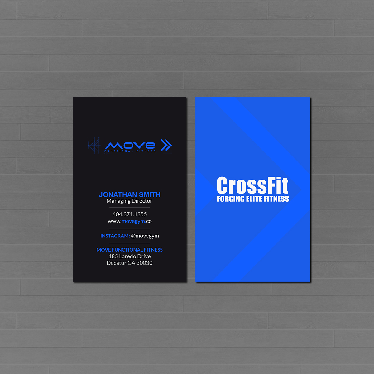 Business Card Design by Creations Box 2015 for Move Gym | Design #22949778