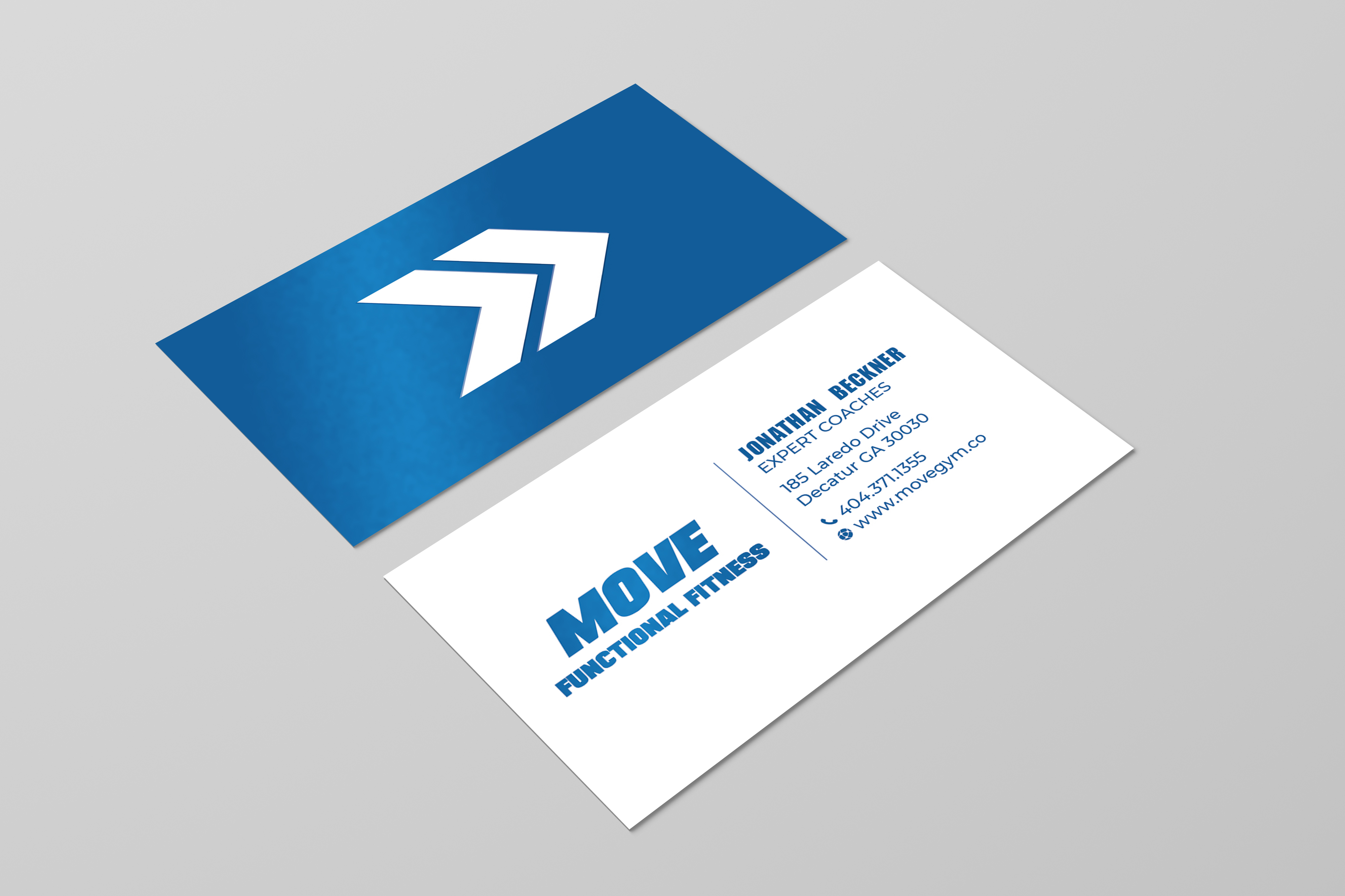 Business Card Design by LAXMI DESIGNHUB for Move Gym | Design #22943131
