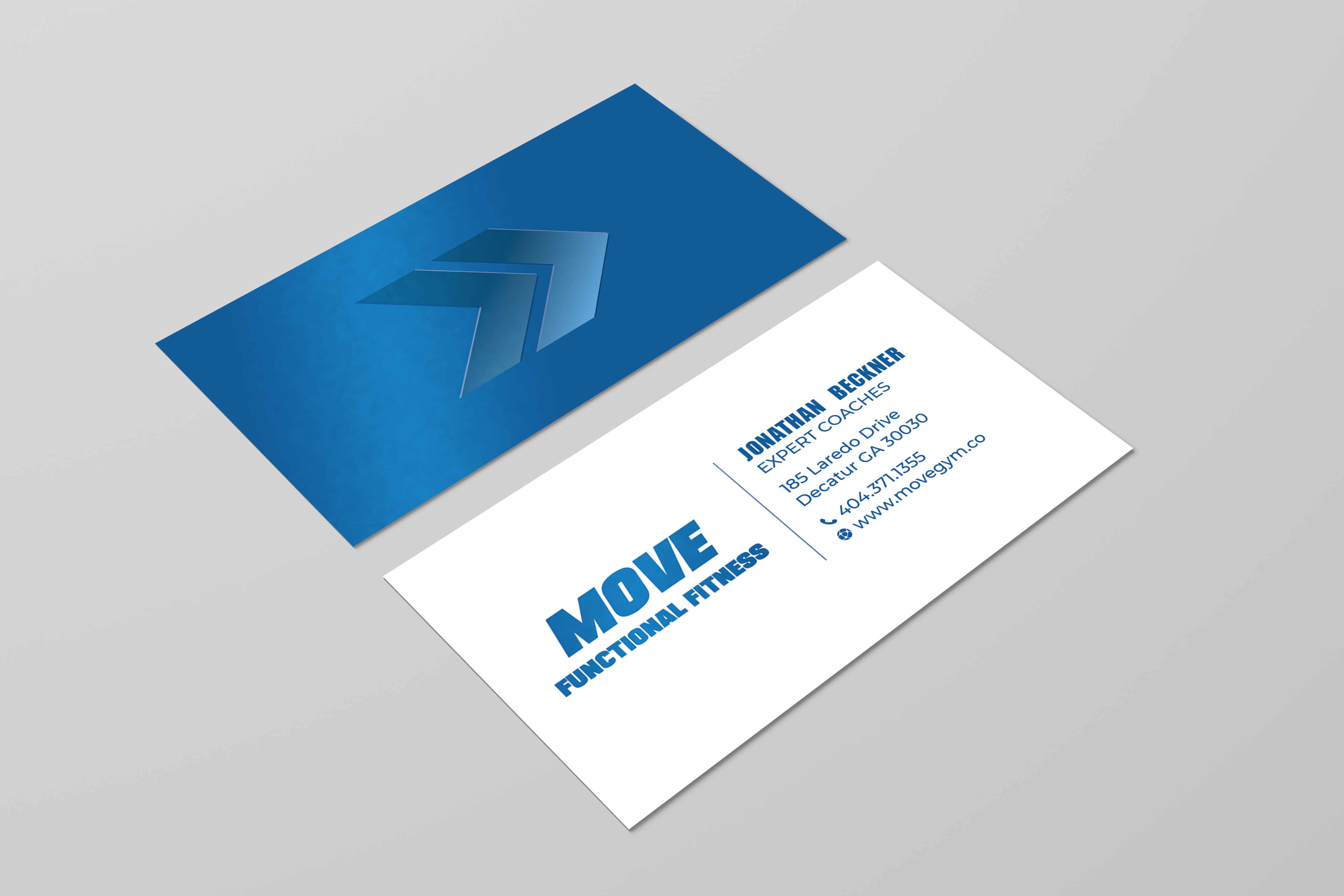 Business Card Design by LAXMI DESIGNHUB for Move Gym | Design #22943132