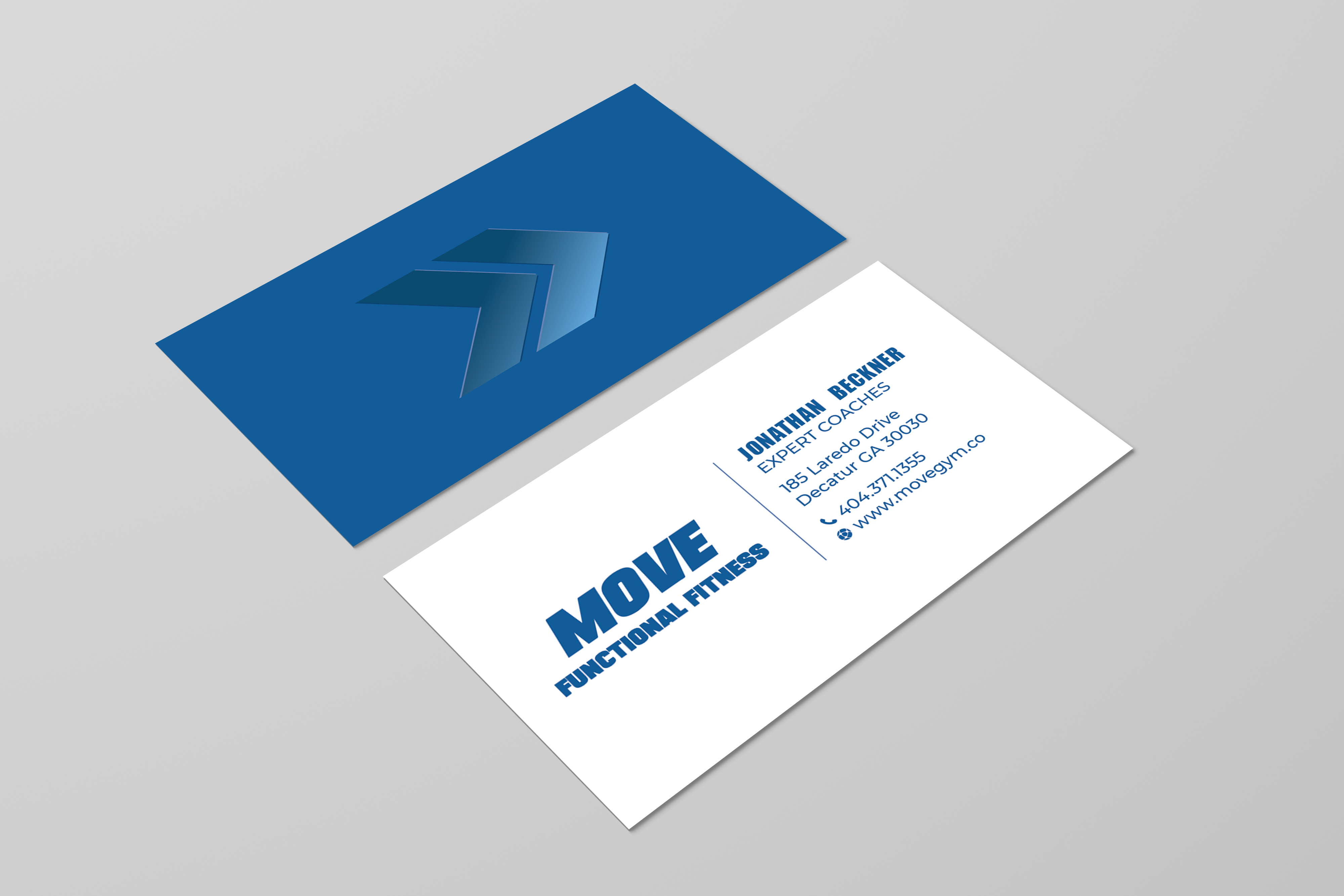 Business Card Design by LAXMI DESIGNHUB for Move Gym | Design #22943133