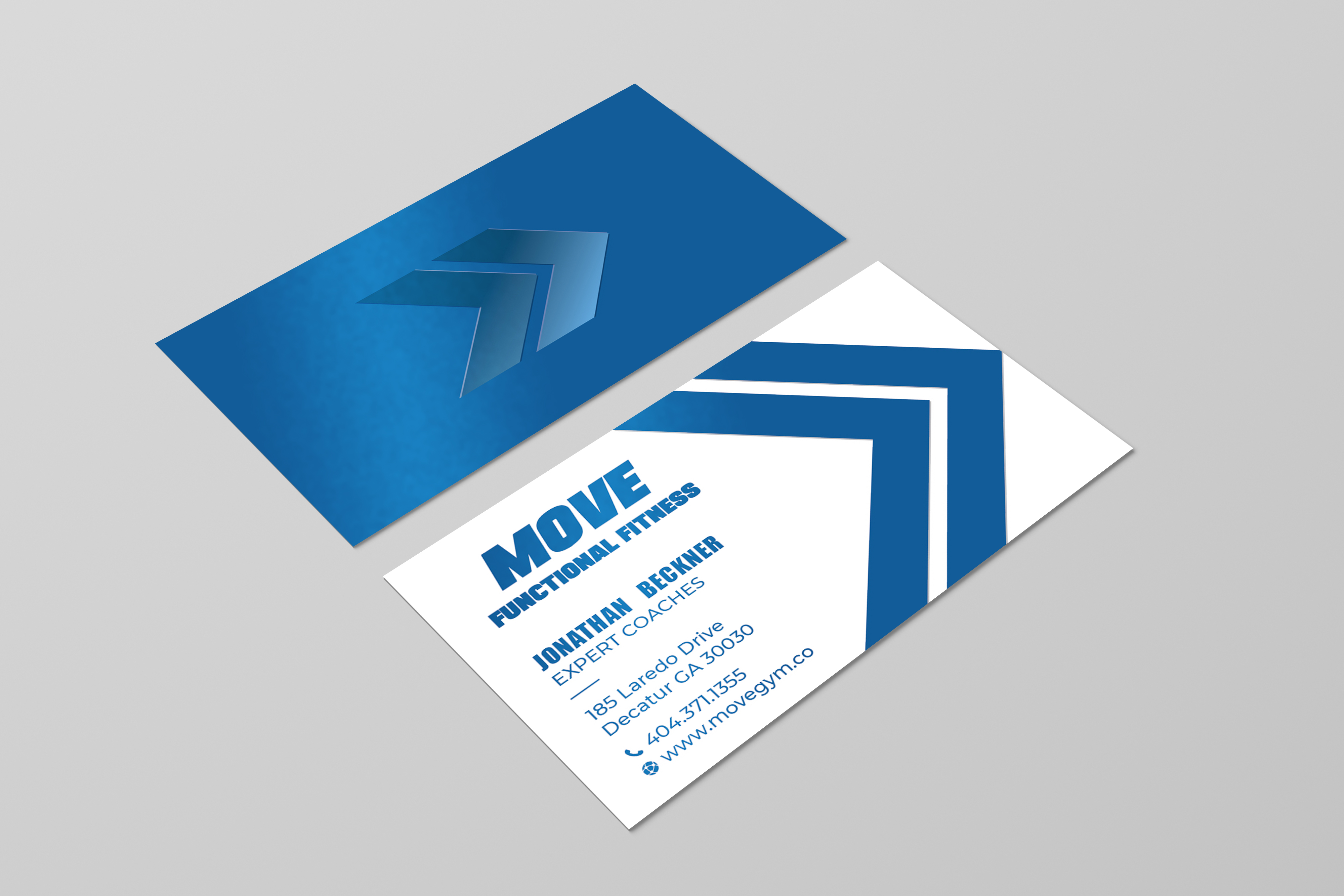 Business Card Design by LAXMI DESIGNHUB for Move Gym | Design #22943192