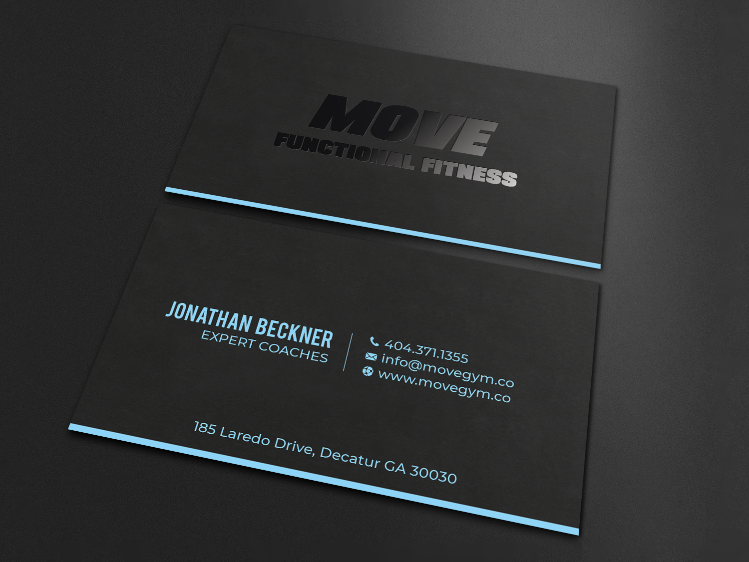 Business Card Design by LAXMI DESIGNHUB for Move Gym | Design #22943372